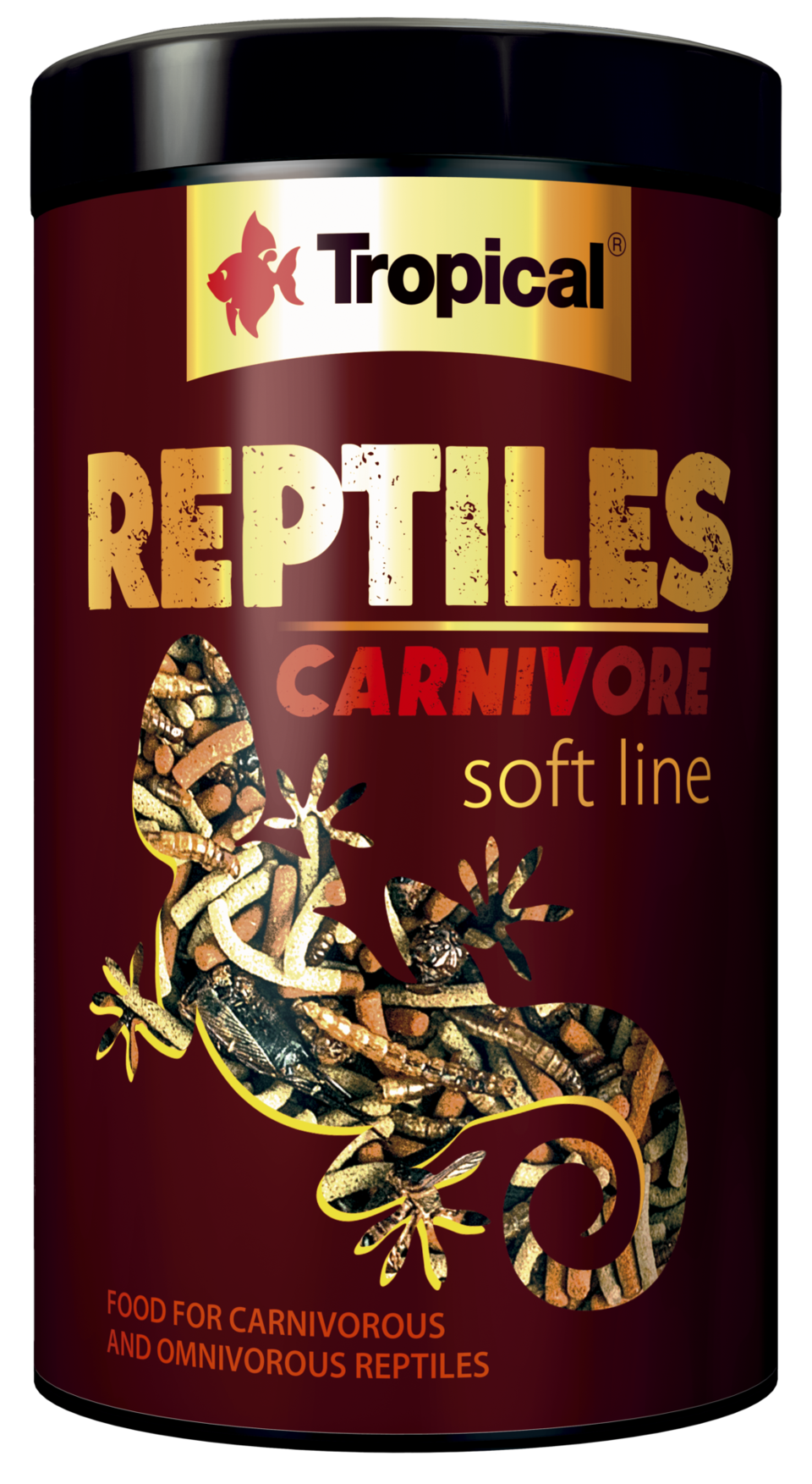 TROPICAL Soft Line Reptiles Carnivore 250 ml nourriture pour tortues aquatiques, lezards et autres reptiles carnivores