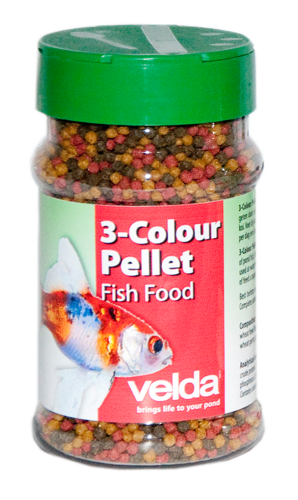 VELDA 3-Colour Pellet 330 ml nourriture en granulés avec Spiruline pour petits poissons de bassin et jeunes carpes Koi