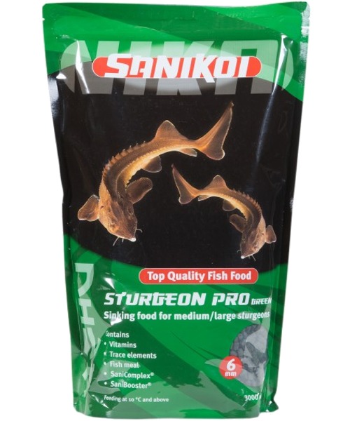 SANIKOI Sturgeon Pro Green 3L nourriture Premium en granulés coulants de 6 mm pour esturgeons
