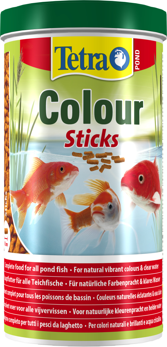 TETRA Pond Colour Sticks 1L aliment en sticks qui renforce les couleurs rouge, orange et jaune des poissons