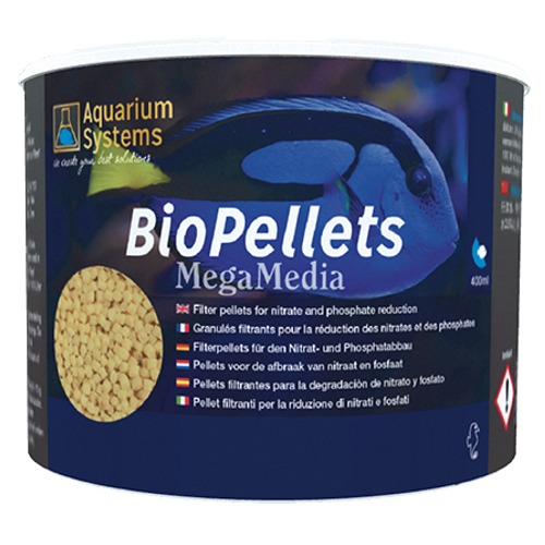AQUARIUM SYSTEMS BioPellets 400 gr polymère anti-Nitrates et anti-Phosphates pour aquarium récifal