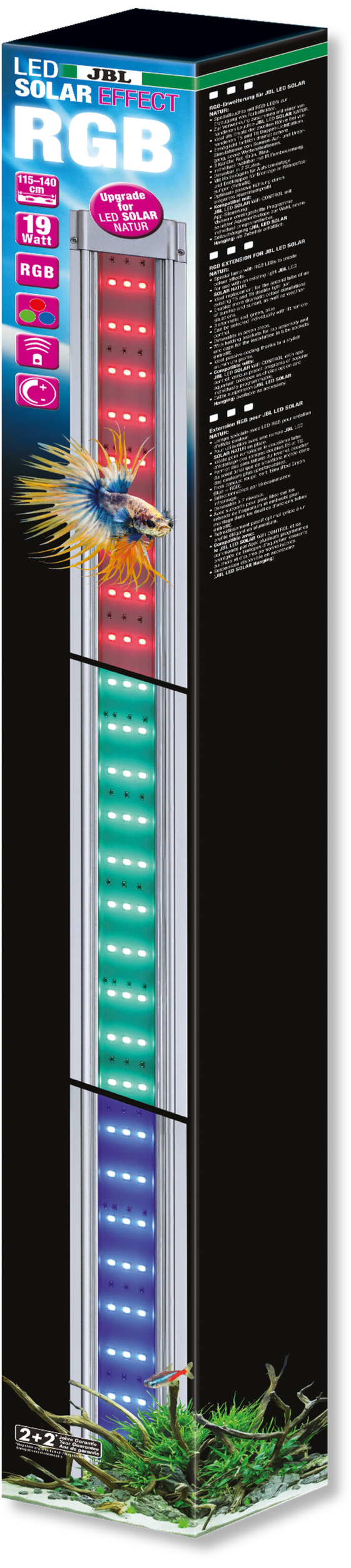 JBL LED Solar Effect 19W rampe complémentaire aquarium Eau douce de 115 à 140 cm ou remplace tube T5 et T8