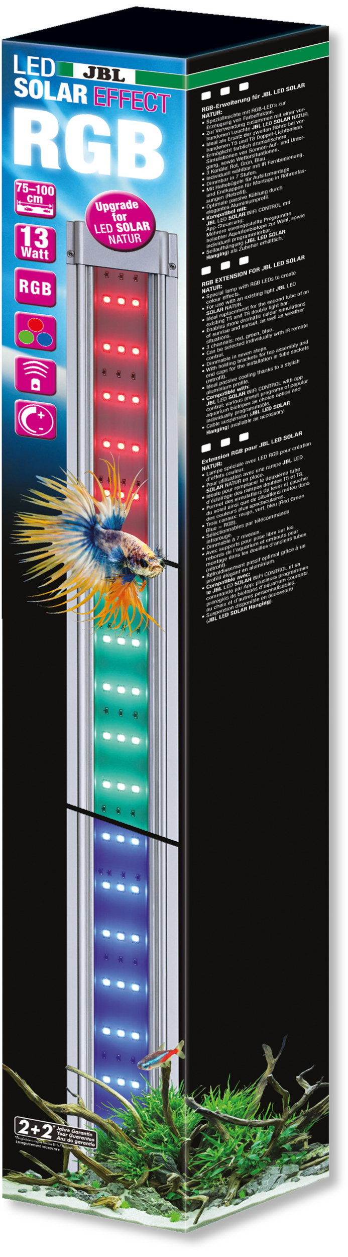 JBL LED Solar Effect 13W rampe complémentaire aquarium Eau douce de 75 à 100 cm ou remplace tube T5 et T8