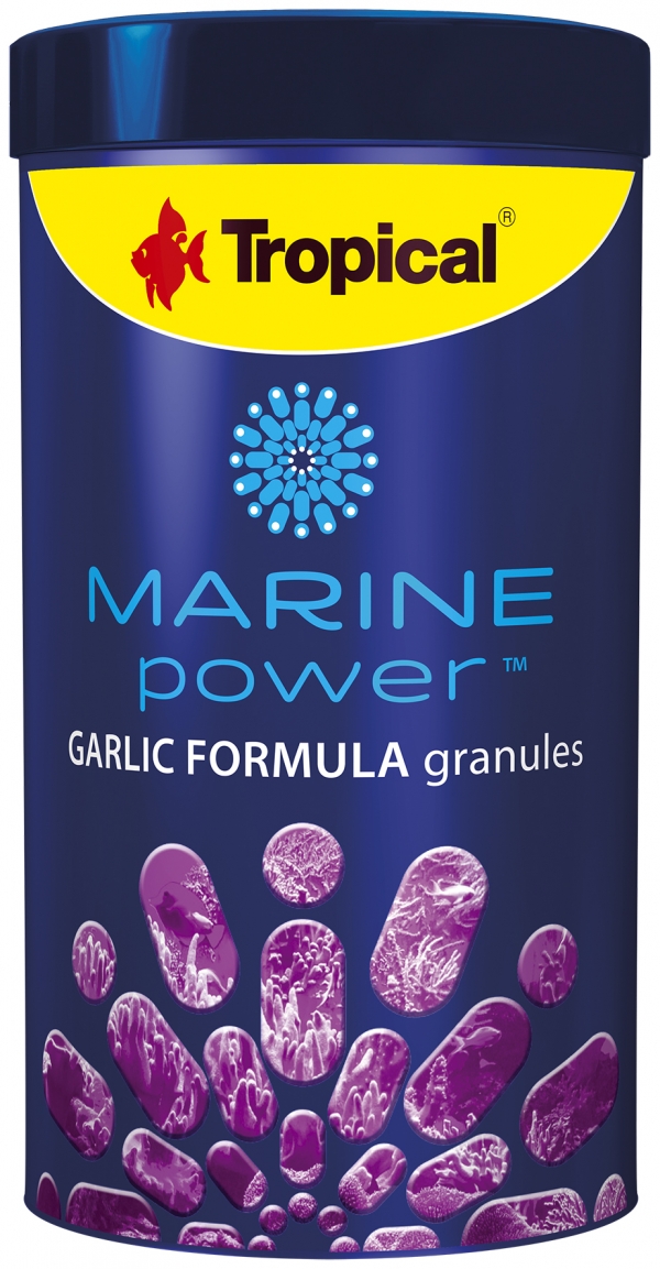 TROPICAL Marine Power Garlic Formula 250 ml nourriture en granulés avec Ail pour poissons marins