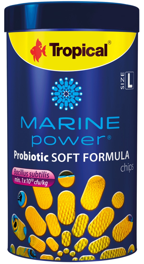 TROPICAL Marine Power Probiotic Soft Formula L 250 ml nourriture en granulés pour poissons marins de grandes tailles