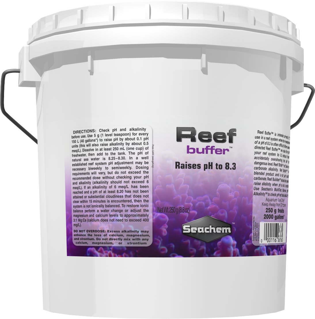 SEACHEM Reef Buffer 4 kg stabilise le pH à 8.3 en aquarium récifal