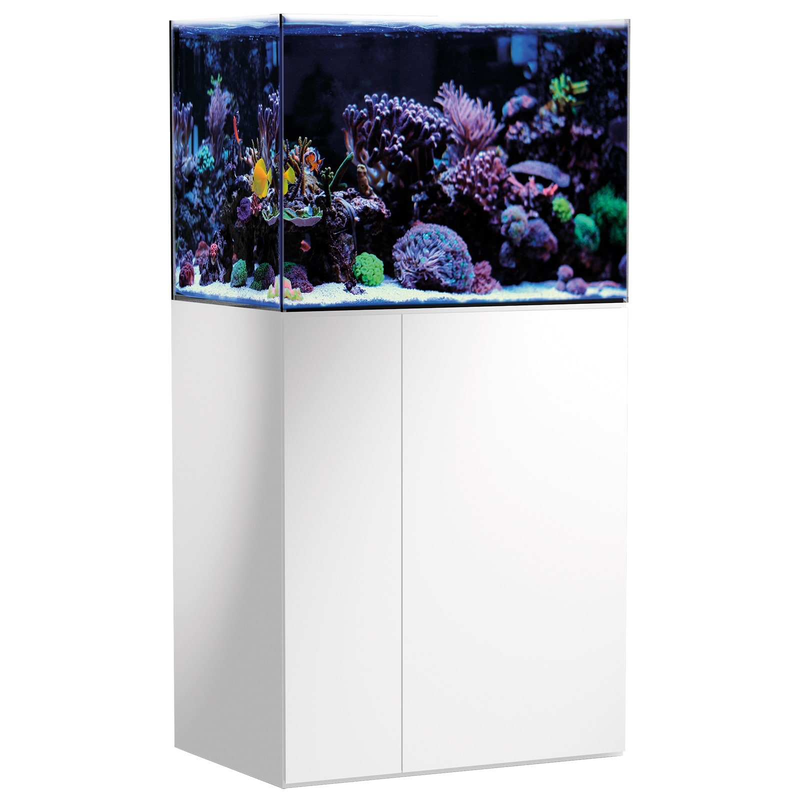 AQUA MEDIC Armatus 250 Blanc kit aquarium eau de mer de 190 L avec meuble et décantation