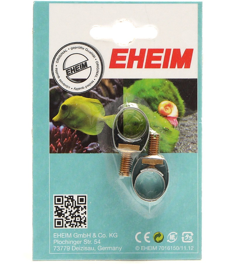 EHEIM Lot de 2 colliers de serrage pour tuyau 9/12 mm