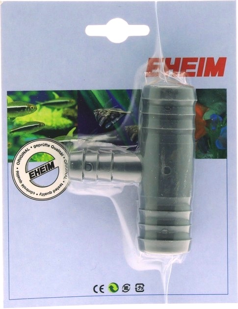 EHEIM Raccord en T pour tuyaux 25/34 mm avec réducteur pour tuyau 12/16 mm
