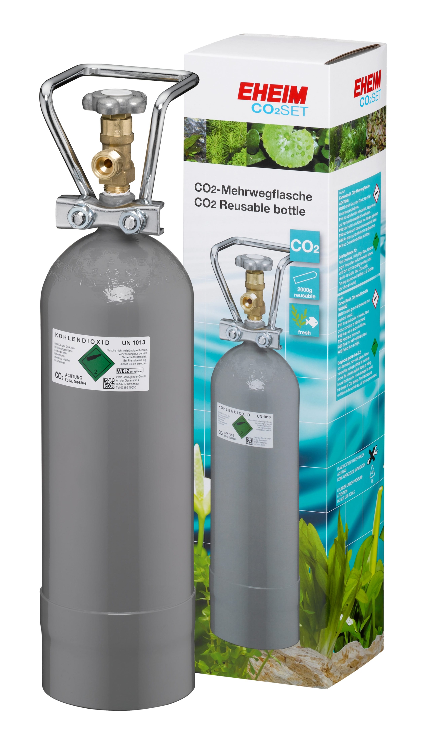 EHEIM CO2 Set 600 kit complet pour aquarium jusqu'à 600 L - Système CO2