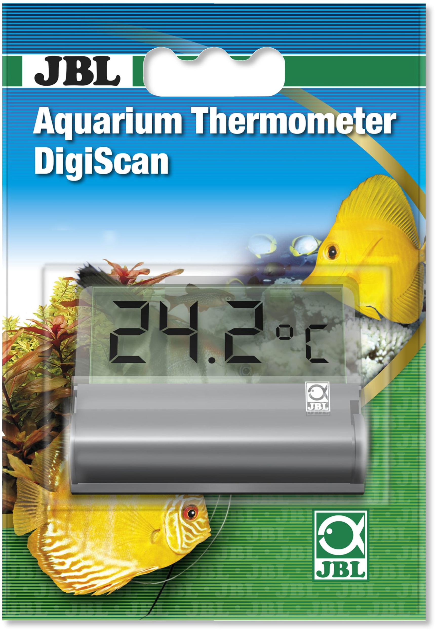 JBL DigiScan thermomètre numérique à coller sur la vitre de l\'aquarium