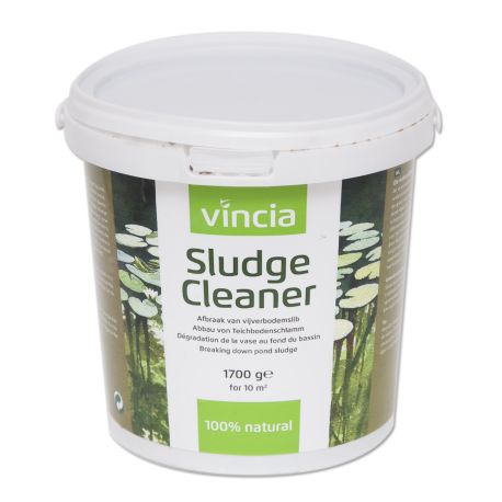 VINCIA Sludge Cleaner 1700 gr anti-vase 100% naturel pour bassin jusqu\'à 10000 L