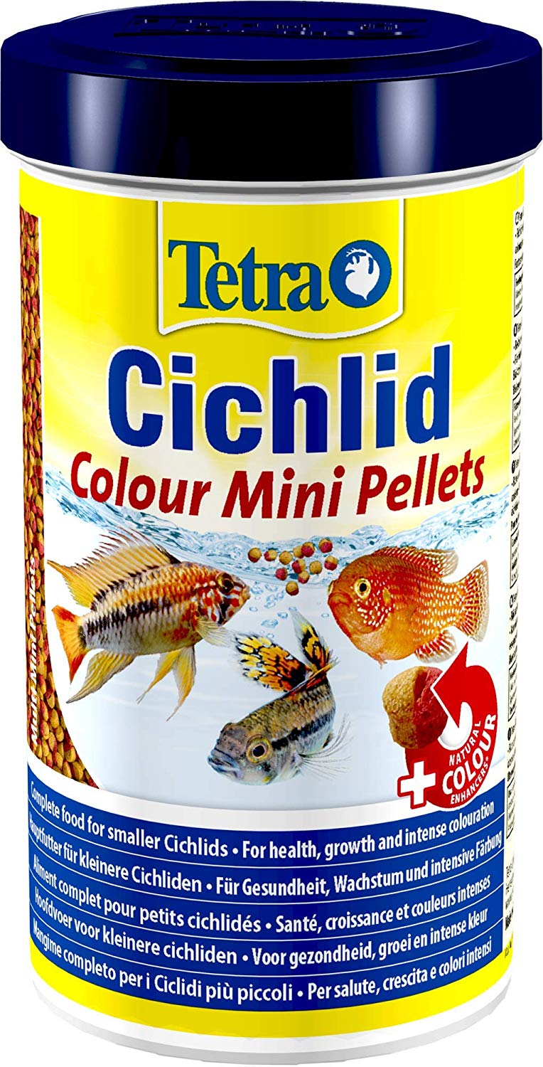 TETRA Cichlid Colour Mini 500 ml aliment complet en perles réhaussant les couleurs des Cichlidés de petite taille