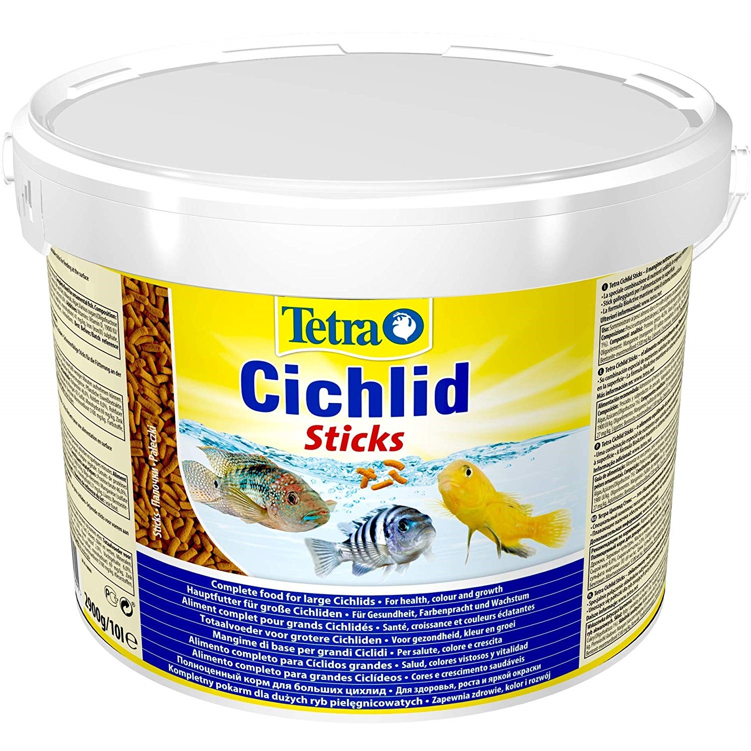 TETRA Cichlid Sticks 10L aliment complet en sticks pour tous les grands Cichlidés