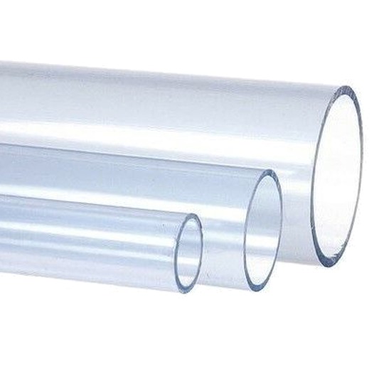 Tube PVC Pression transparent diamètre 40 mm - Longueur : 95 cm