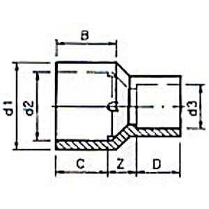 vdl-reduction-longue-pvc-pour-tubes-dimensions-cotes
