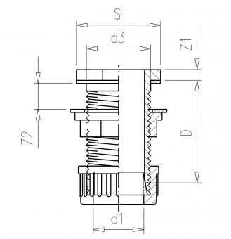 vdl-passe-paroi-pvc-avec-ecrou-de-serrage-pour-tube-dimensions-cotes
