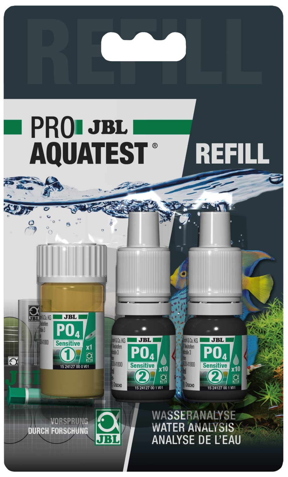 JBL Recharge ProAquaTest PO4 Sensitive pour nouveau et ancien kit de