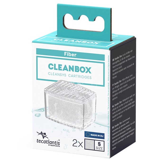 AQUATLANTIS CleanBox S lot de 2 recharges Ouate de filtration pour filtre interne CleanSys 200, 200+ et 300
