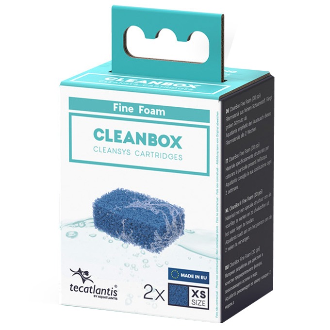 AQUATLANTIS CleanBox XS lot de 2 recharges Mousse Fine de filtration pour filtre interne CleanSys 200