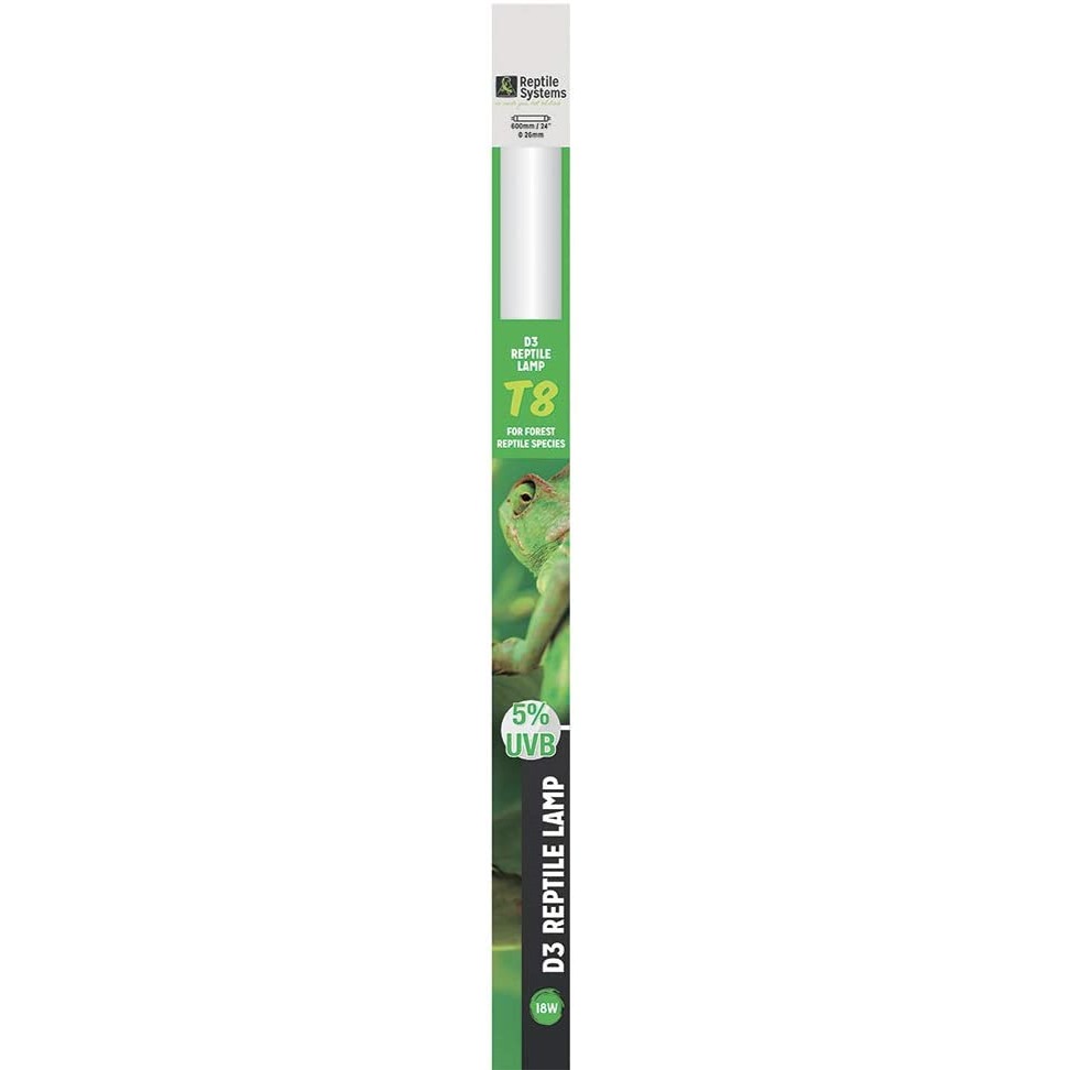 REPTILE SYSTEMS D3 Specialist UVB 5% tube T8 18W 60 cm pour espèces tropicales et sub-tropicales