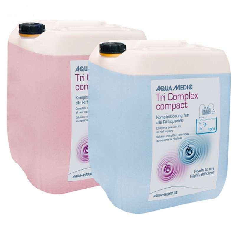 AQUA MEDIC Tri Complex Compact 2 x 5L solution Balling complète pour aquarium récifal