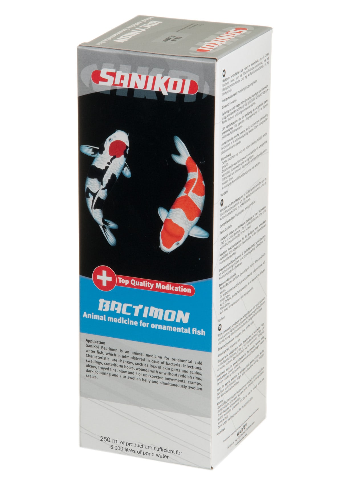 SANIKOI Bactimon 250 ml médicament pour poissons de bassin contre les infections bactériennes - Traite jusqu\'à 5000 L