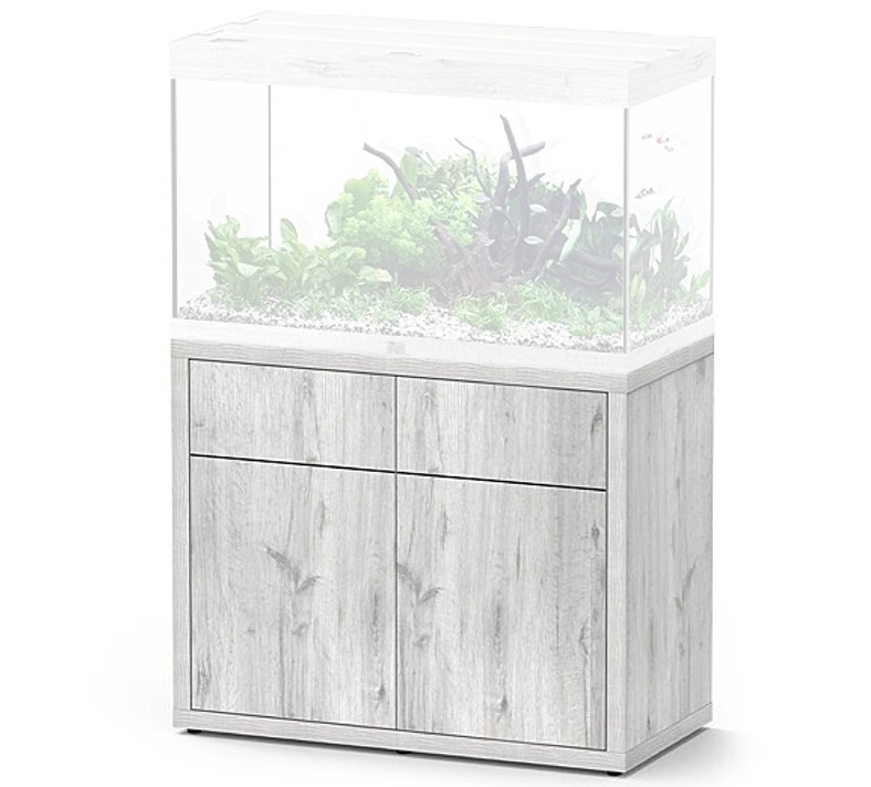 AQUATLANTIS Meuble Sublime 100 x 50 x 83 cm Chêne Blanc pour aquarium