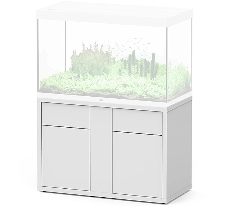 AQUATLANTIS Meuble Sublime 120 x 60 x 83 cm Blanc Haute Brillance pour aquarium