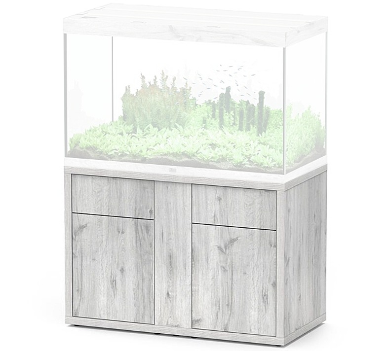 AQUATLANTIS Meuble Sublime 120 x 60 x 83 cm Chêne Blanc pour aquarium