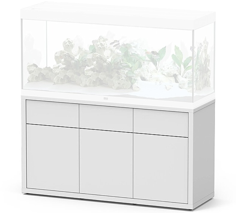 AQUATLANTIS Meuble Sublime 150 x 50 x 83 cm Blanc Haute Brillance pour aquarium