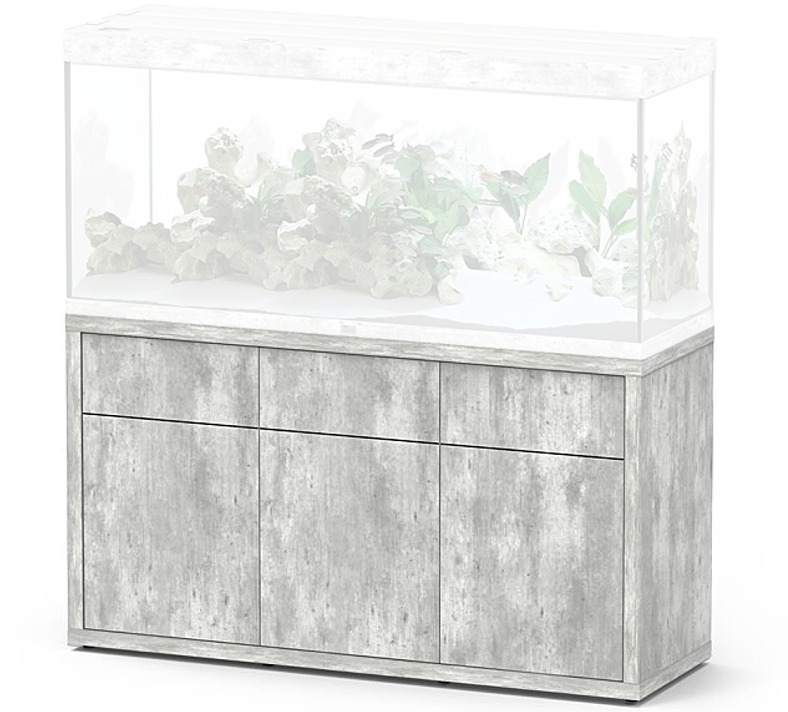 AQUATLANTIS Meuble Sublime 150 x 50 x 83 cm Béton pour aquarium
