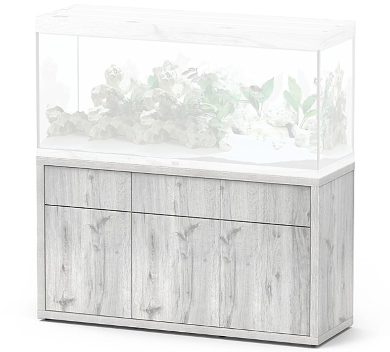 AQUATLANTIS Meuble Sublime 150 x 50 x 83 cm Chêne Blanc pour aquarium
