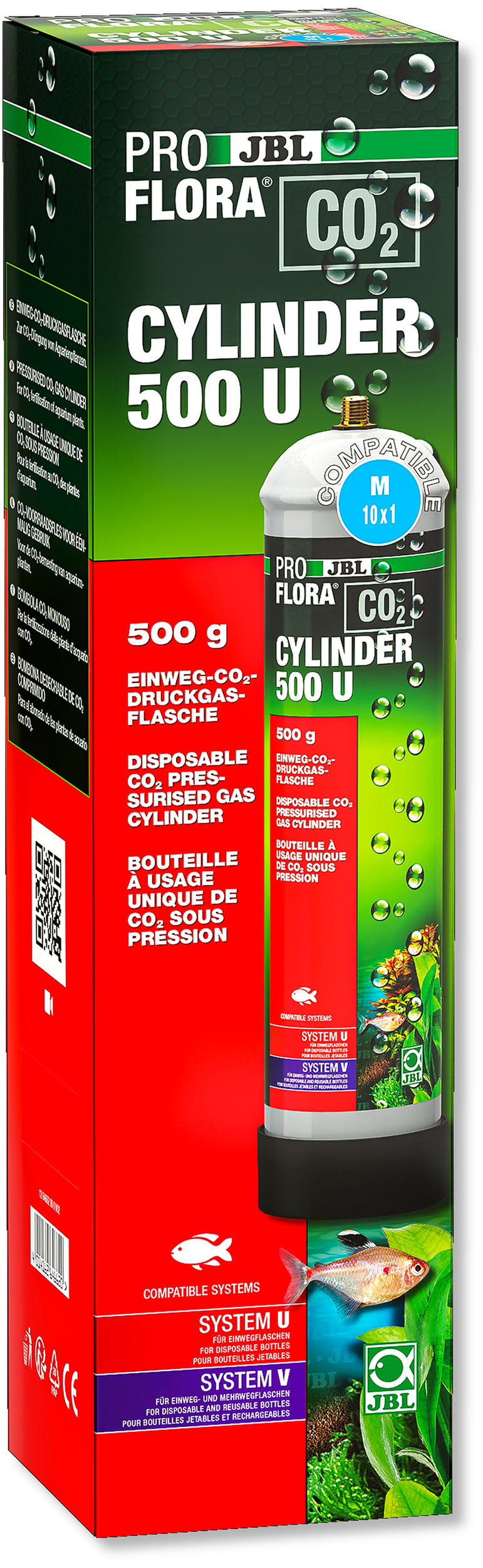 JBL ProFlora Cylinder 500 U bouteille de CO2 de 500 gr. à usage unique