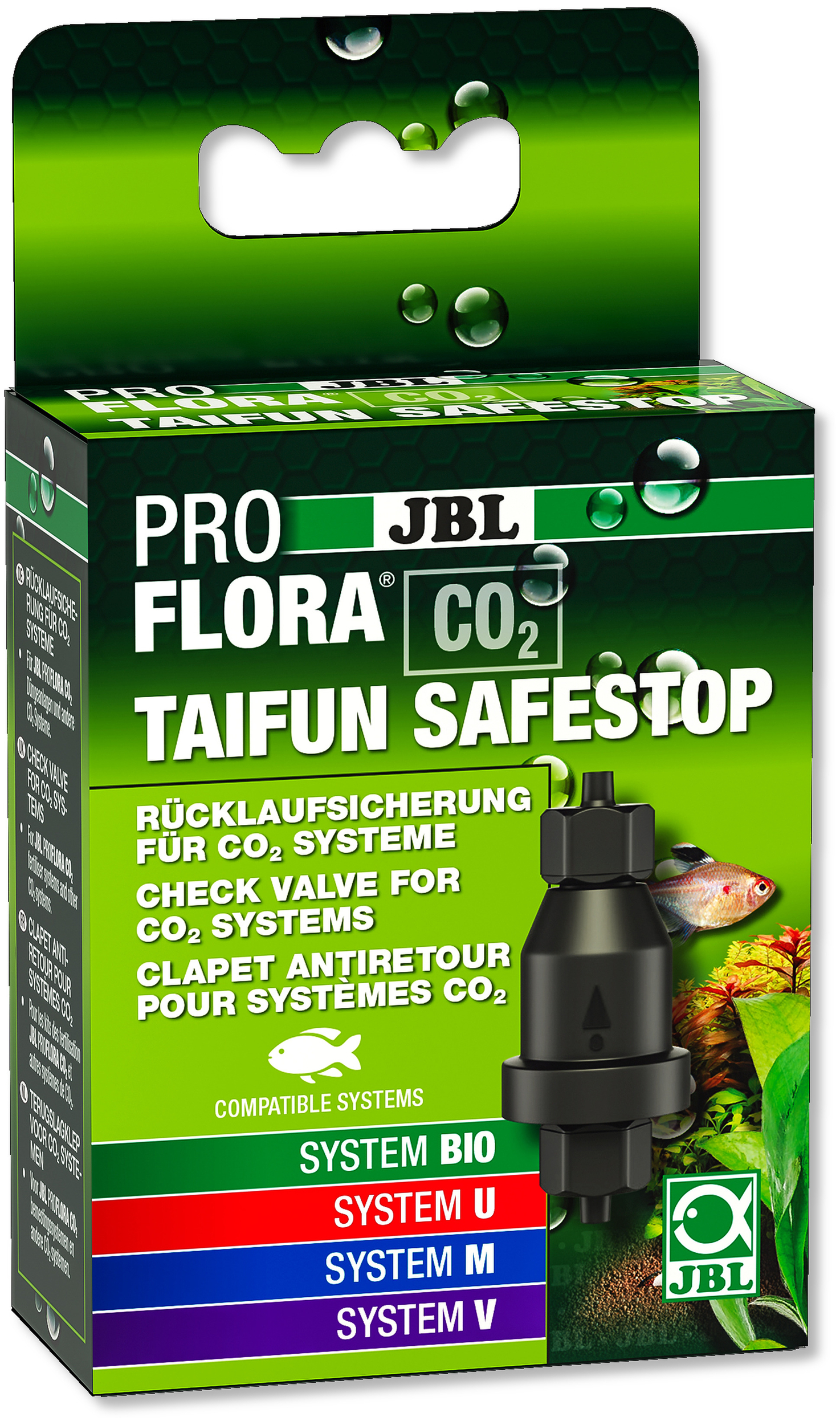 JBL Proflora CO2 Taifun SafeStop clapet anti-retour pour installation CO2 empêchant l\'eau de remonter
