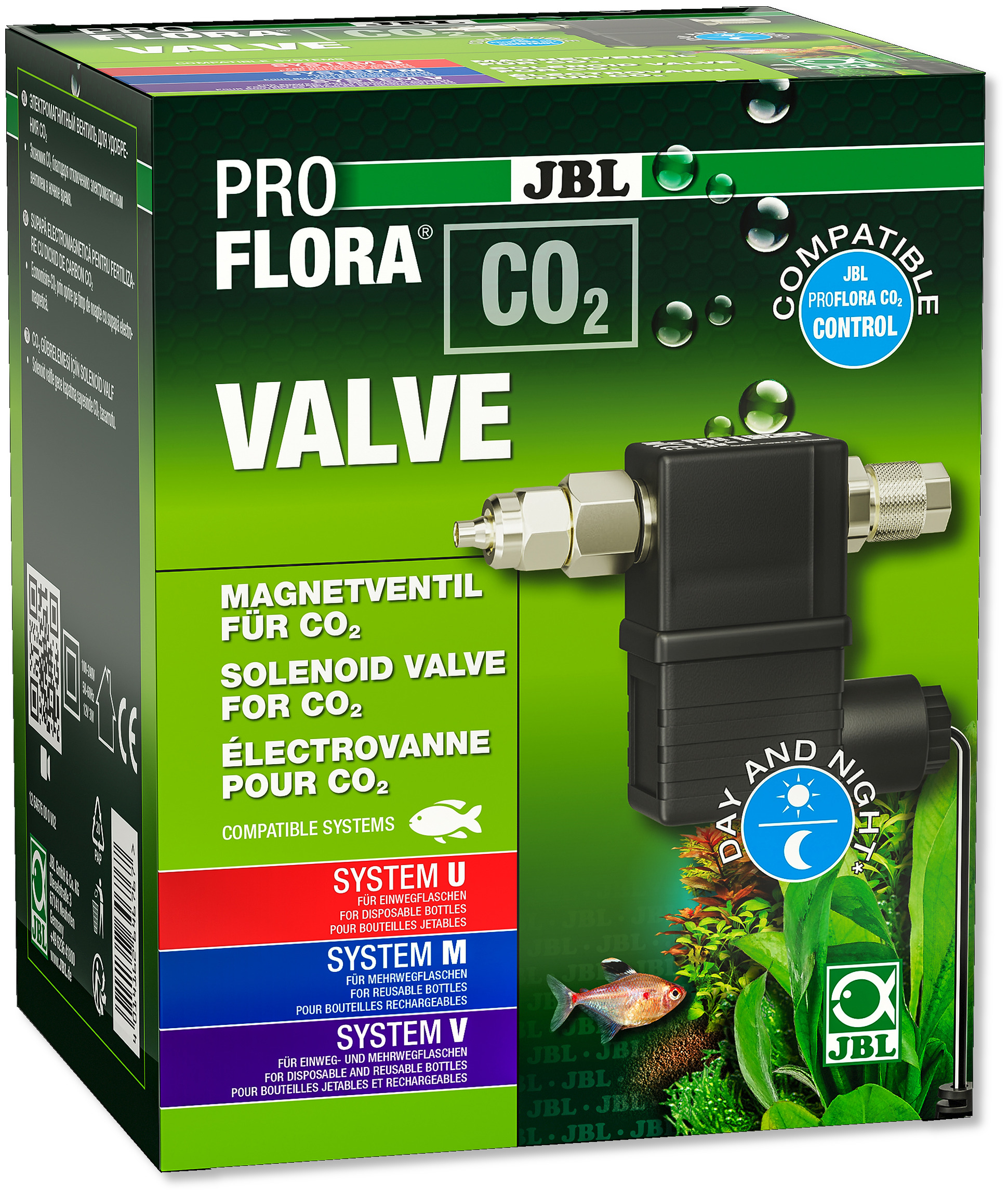 JBL ProFlora CO2 Valve électrovanne 12V pour CO2 en aquarium