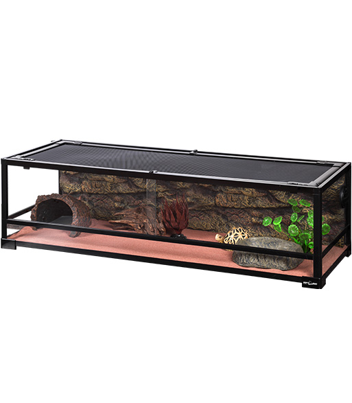 REPTIZOO Terrarium démontable 120 x 45 x 32 cm à conception brevétée haut de gamme pour reptiles