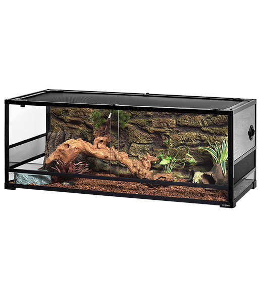 REPTIZOO Terrarium démontable 120 x 45 x 45 cm à conception brevétée haut de gamme pour reptiles