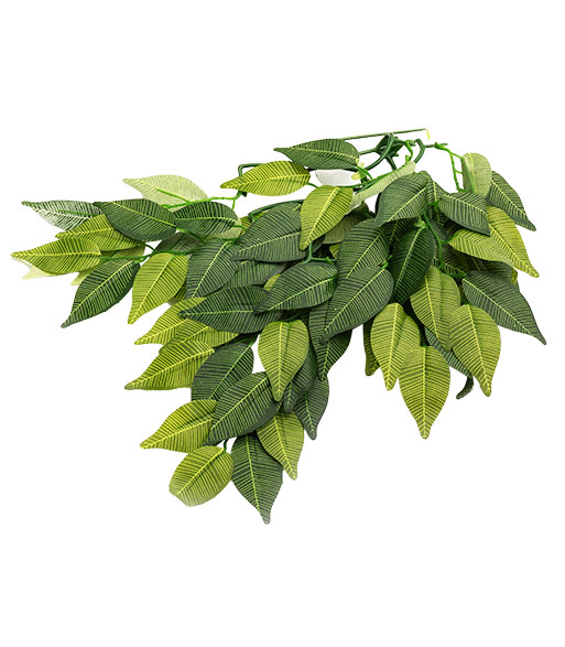 REPTIZOO Banyan Leaves 50 cm plante artificielle de décoration pour terrarium