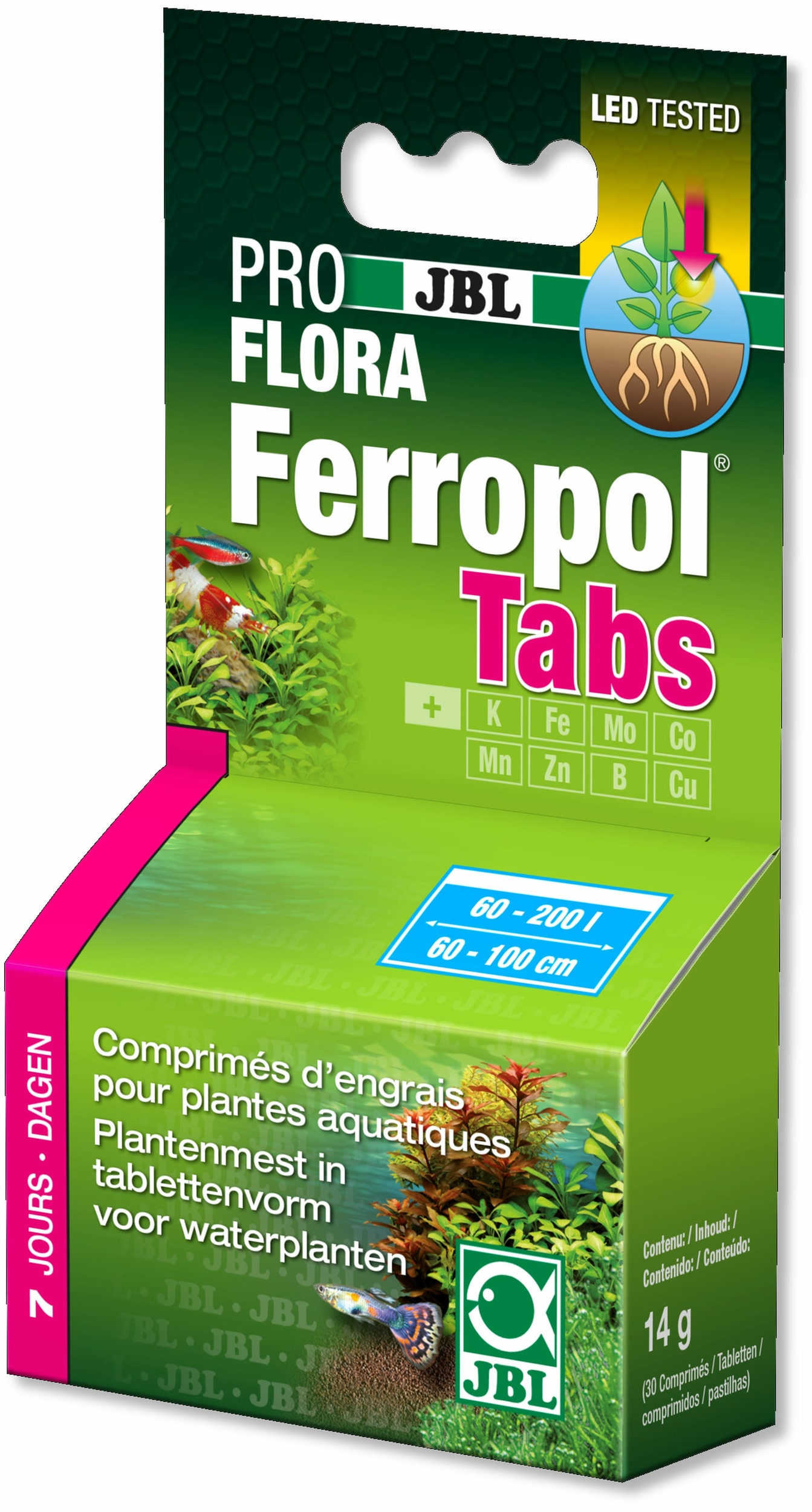 JBL Proflora Ferropol Tabs concentré d\'engrais complet en comprimés à dissoudre dans l\'eau