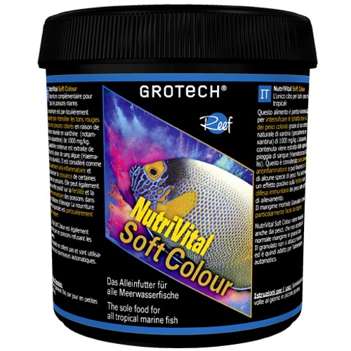 GROTECH NutriVital Soft Colour 0,6 à 0,9 mm 175 gr nourriture en granulées rehaussant les couleurs des poissons marins