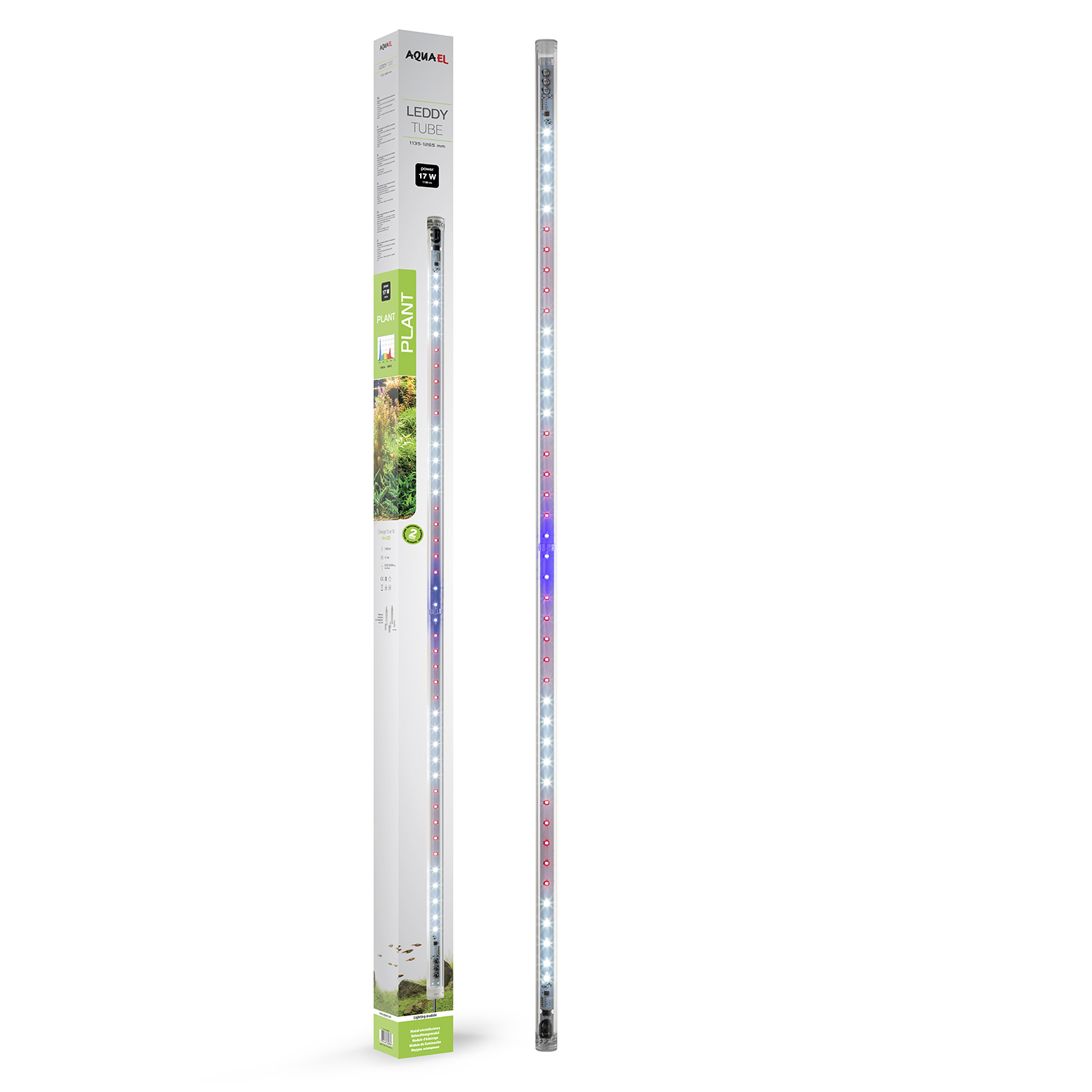 AQUAEL Leddy RetroFit 2.0 Plants 17W tube d\'éclairage LEDs 9000°K pour remplacement tube T8 36W 120 cm ou T5 54W 115 cm