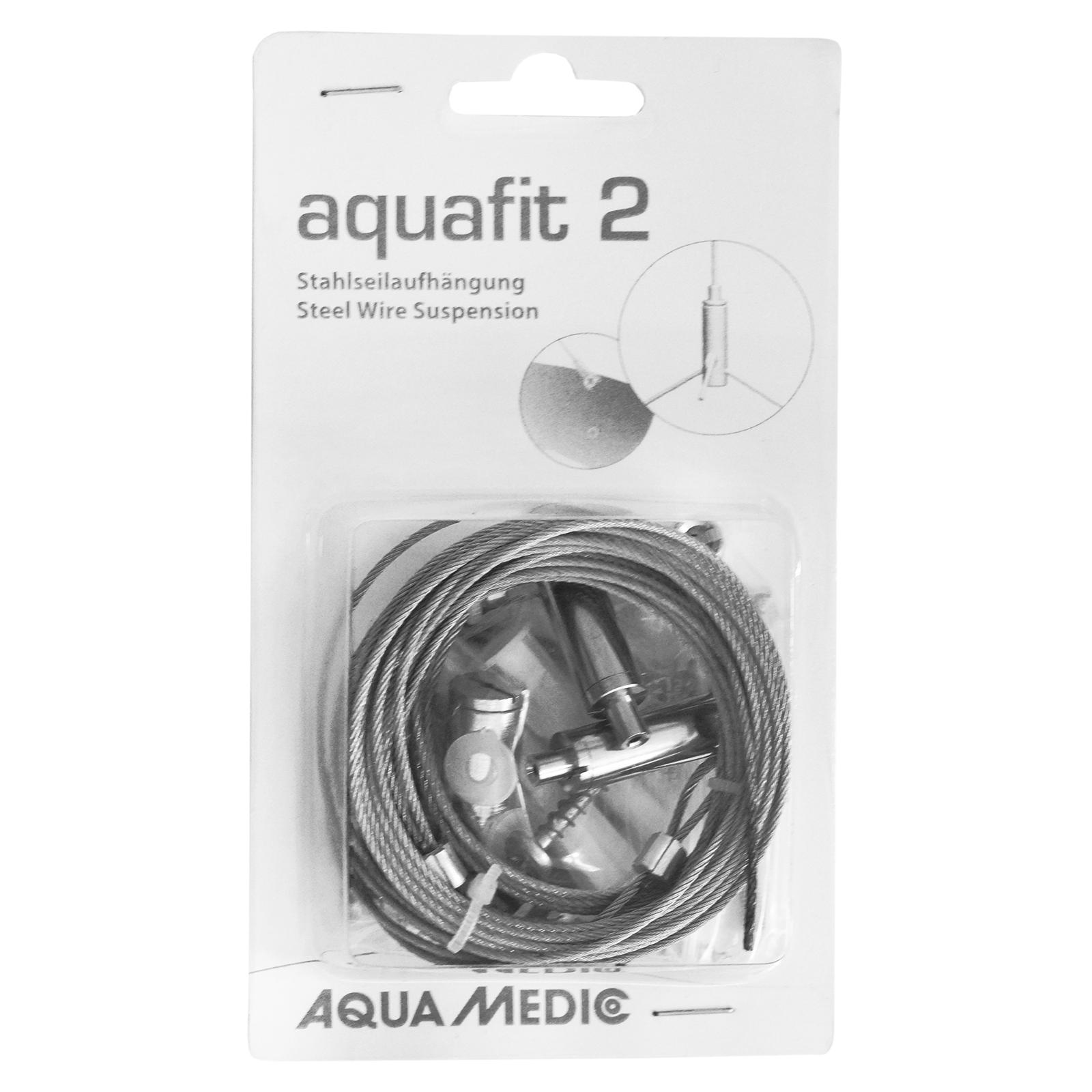 AQUA MEDIC Aquafit 2 kit câbles de suspension pour rampes Ocean Light T5, aquareefLED, aquasunLED et aquarius/aquarius Plus