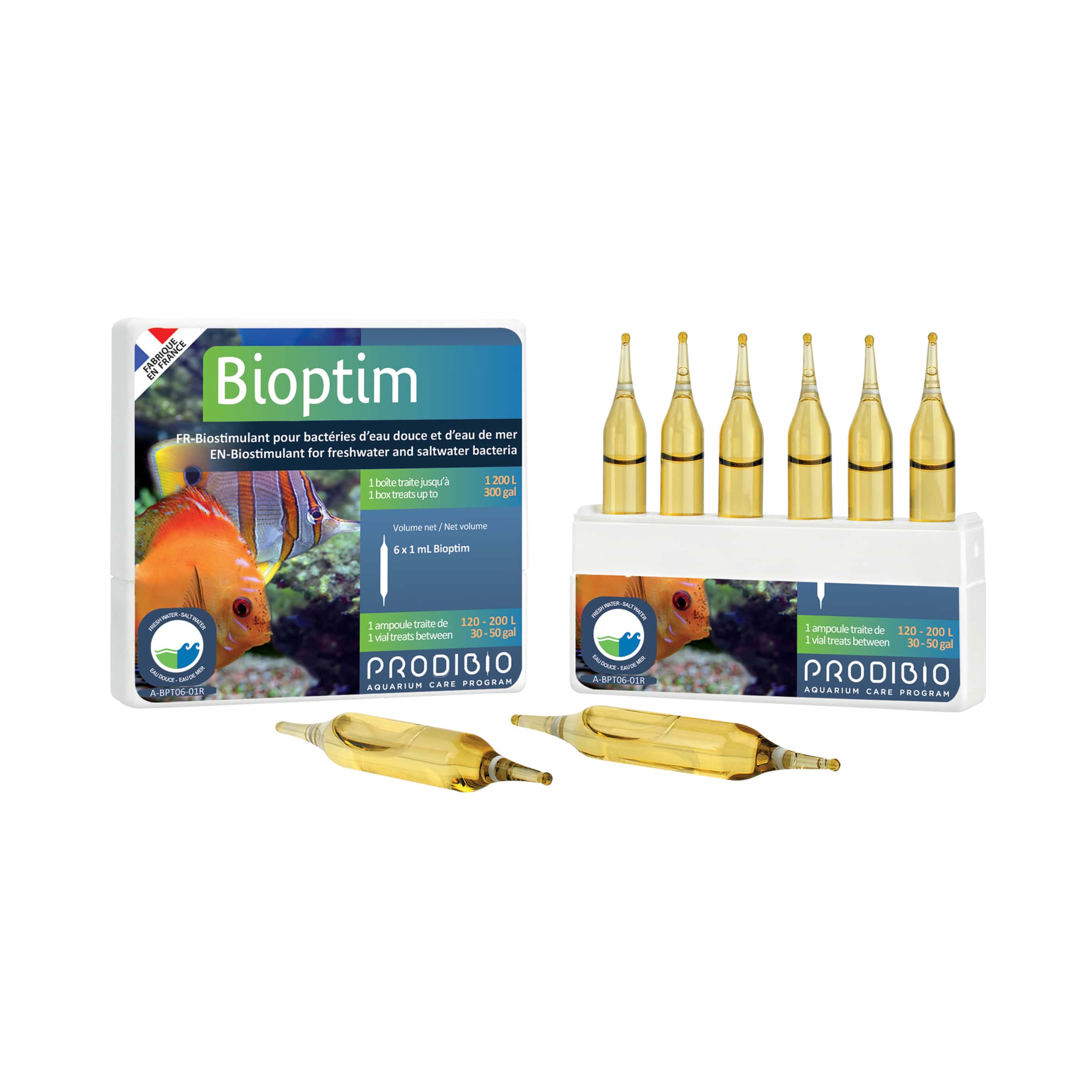prodibio-bioptim-fresh-salt-6-ampoules-complement-bacterien-pour-eau-douce-et-eau-de-mer-traite-jusqu-a-1200-l