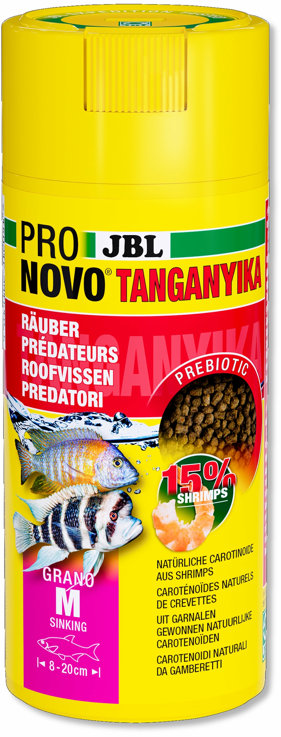 jbl-pronovo-tanganyika-grano-m-250-ml-click-nourriture-en-granules-pour-cichlides-lacs-tanganyika-malawi-de-8-a-20-cm