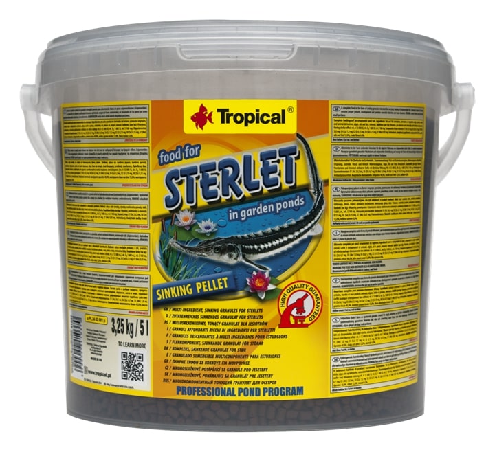 TROPICAL Food for Sterlet 5L granules descendantes à multi ingrédients pour esturgeons