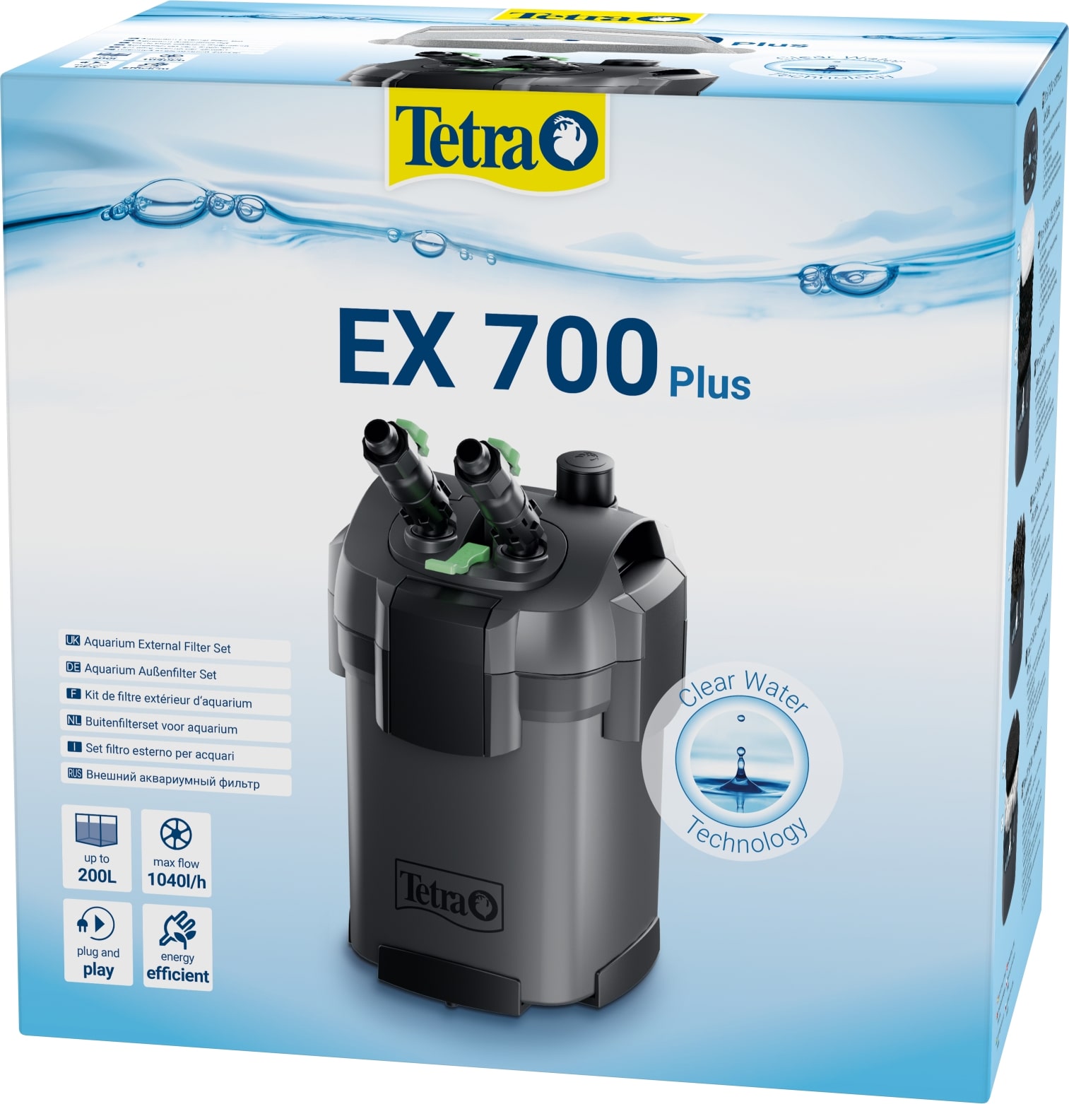 TETRA EX 700 Plus filtre externe 1040 L/h performant et prêt à l\'emploi pour aquarium de 100 à 200 L