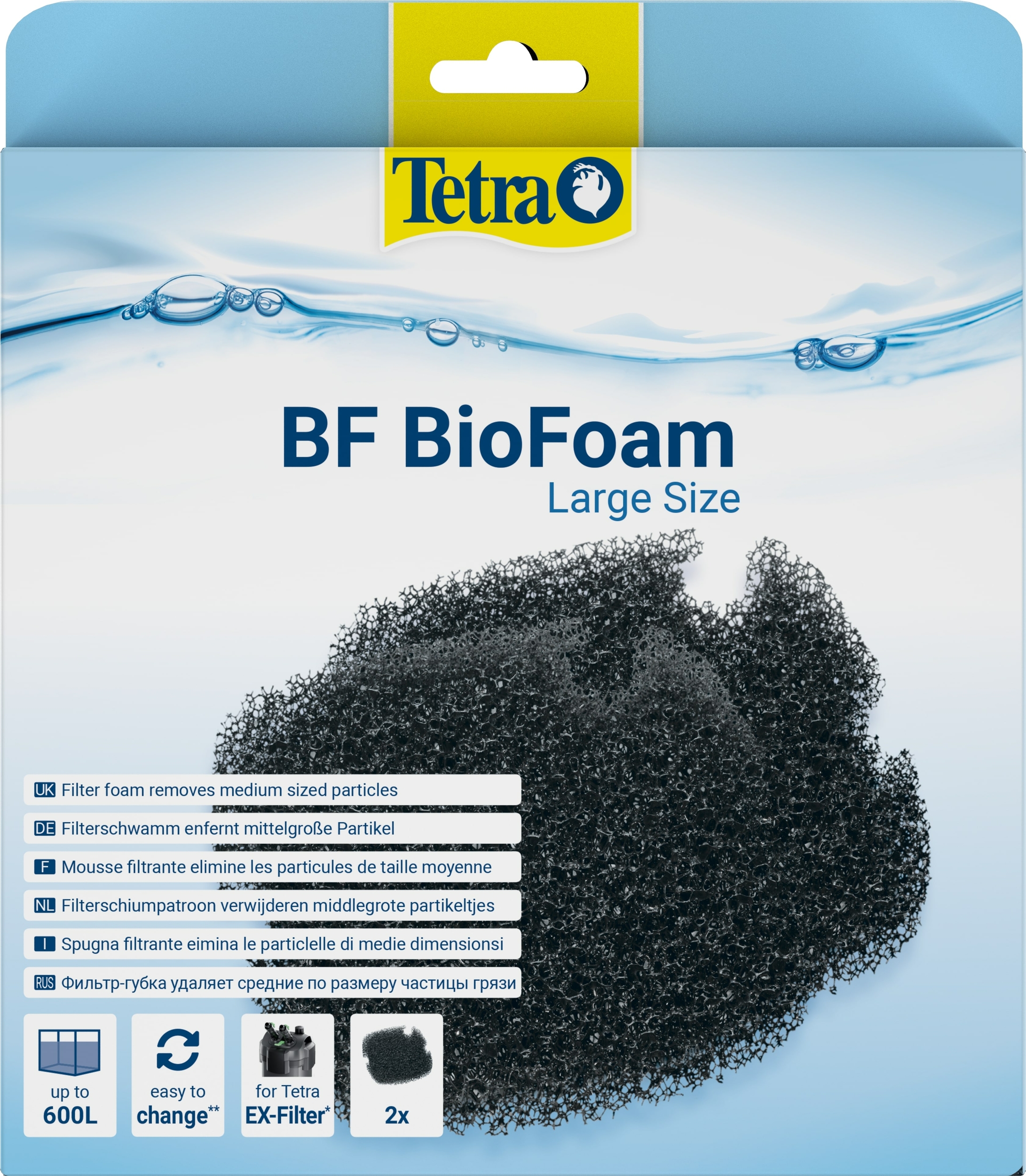 TETRA BF BioFoam L lot de 2 mousses filtrantes pour filtre externe Tetra EX 1200, 1200 Plus et 1500 Plus