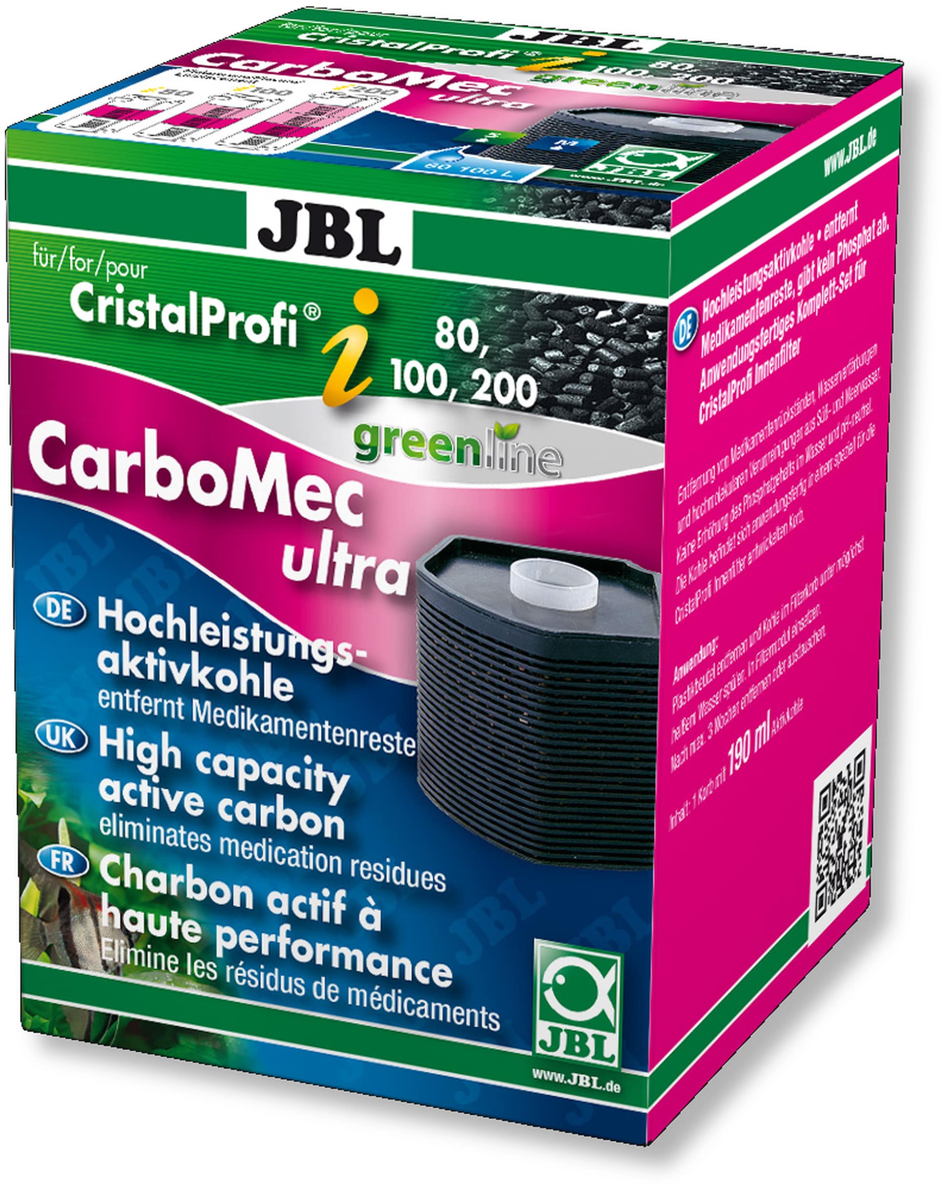 Filtre à Mousse avec Pompe JBL CristalProfi m Greenline - pour Aquariu