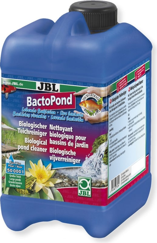 JBL BactoPond 2,5 L favorise l\'auto-épuration biologique grâce à la présence de bactéries. Traite jusqu\'à 50000 L